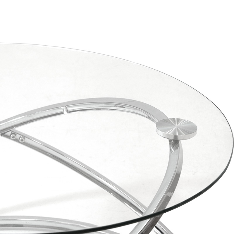 Τραπέζι σαλονιού Art Maison Hueneme - Glass (Φ80x43εκ.)