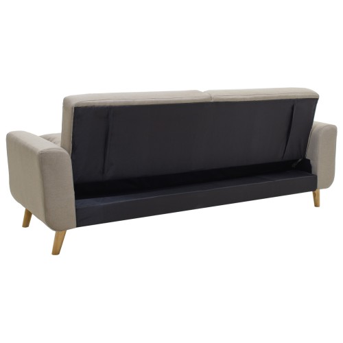 Καναπές κρεβάτι τριθέσιος Art Maison Γένοβα - Beige Brown (214x80x86εκ)