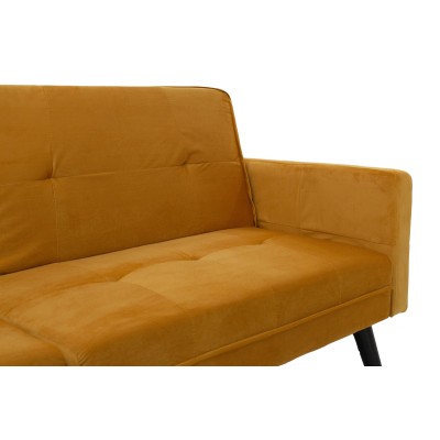 Καναπές γωνία-κρεβάτι με υποπόδιο Art Maison Ketchikan - Yellow (209x157x80εκ.)