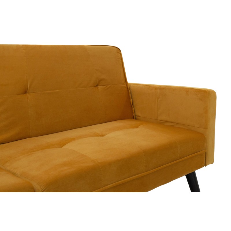 Καναπές γωνία-κρεβάτι με υποπόδιο Art Maison Ketchikan - Yellow (209x157x80εκ.)