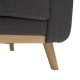 Καναπές κρεβάτι τριθέσιος Art Maison Γένοβα - Charcoal (214x80x86εκ)