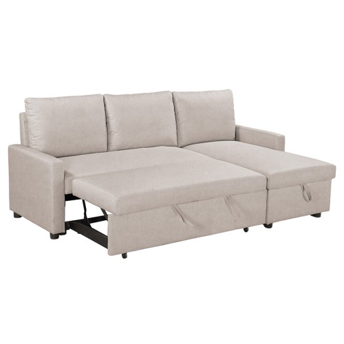 Γωνιακός καναπές κρεβάτι Art Maison Giovanni - Beige (203x130x88εκ)