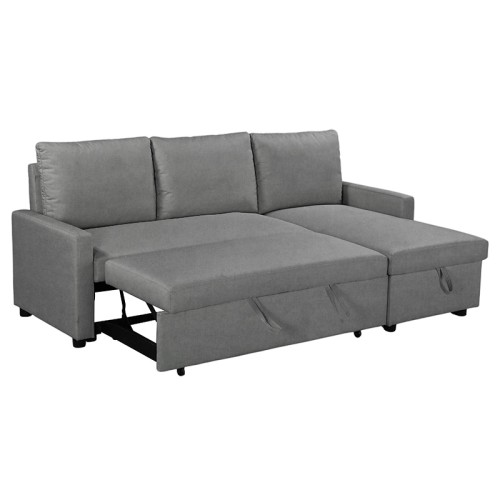 Γωνιακός καναπές κρεβάτι Art Maison Giovanni - Charcoal (203x130x88εκ)