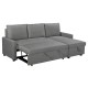 Γωνιακός καναπές κρεβάτι Art Maison Giovanni - Charcoal (203x130x88εκ)