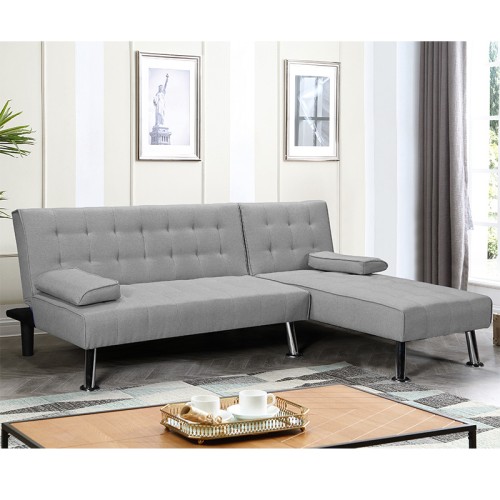 Γωνιακός καναπές κρεβάτι αριστερή γωνία Art Maison Rossano - Gray (200x146x75εκ)