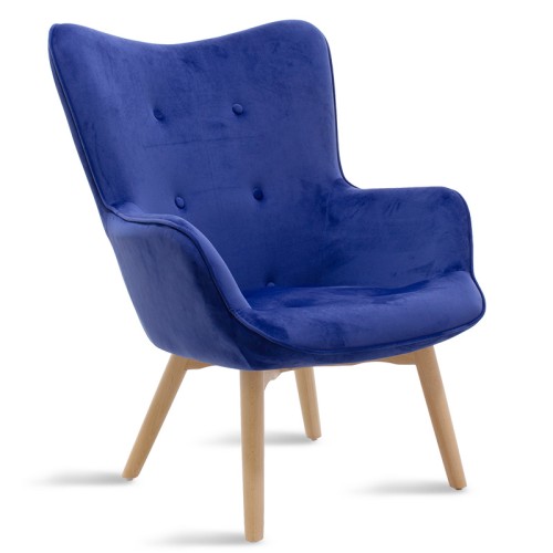 Πολυθρόνα Art Maison Αμπρούτσο - Blue (72x75x99εκ.)