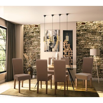 Καρέκλα Art Maison Brescia - Light Brown PU (45x58x96εκ.)