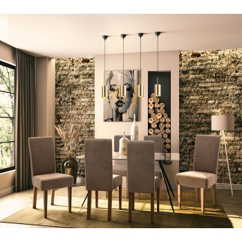 Καρέκλα Art Maison Brescia - Light Brown (45x58x96εκ.)