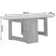 Τραπέζι πολυμορφικό επεκτεινόμενο Art Maison Villadose - Gray (160x80x76,5εκ.)