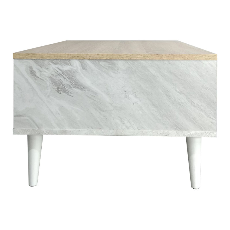 Τραπέζι σαλονιού Art Maison Κροτόνε - Sonoma White (90x54x37.5εκ)