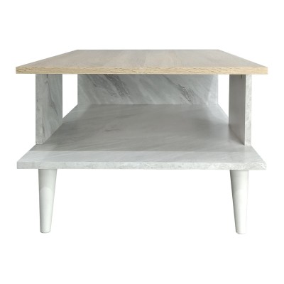 Τραπέζι σαλονιού Art Maison Κροτόνε - Sonoma White (90x54x37.5εκ)