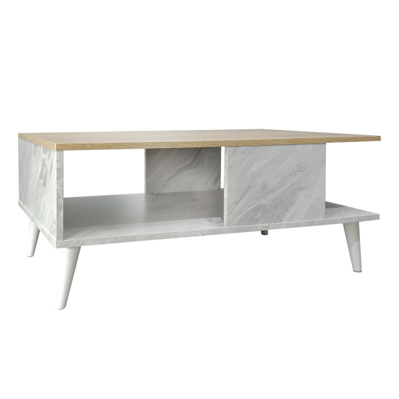 Τραπέζι σαλονιού Art Maison Κροτόνε - Sonoma White (90x54x37.5εκ)