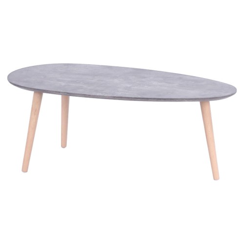 Τραπέζι σαλονιού Art Maison Λαμέτσια Τέρμε - Cement Gray (89x48x33εκ)