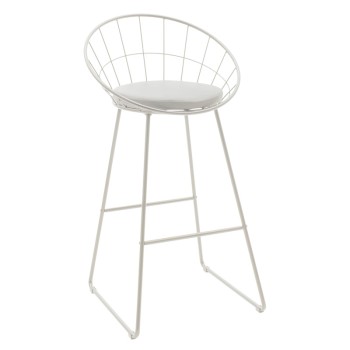Σκαμπό μπαρ Art Maison Gaeta - White (52x52x99εκ.)