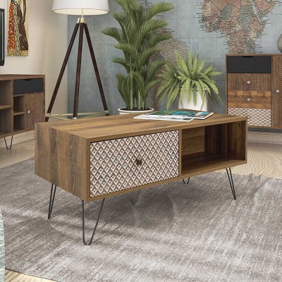Τραπέζι σαλονιού Art Maison Orosi - Walnut (100x50x46εκ.) Τραπέζι σαλονιού Art Maison Orosi - Walnut (100x50x46εκ.)