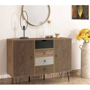 Μπουφές Art Maison Montesilvano - Walnut (122x39,5x86εκ) Μπουφές Art Maison Montesilvano - Walnut (122x39,5x86εκ)