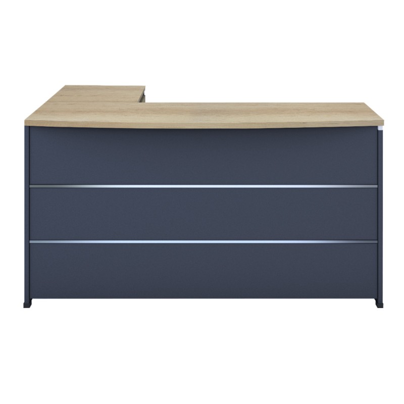 Γραφείο αναστρέψιμο Art Maison Indio - Natural Carcoal (180x140x75εκ.)