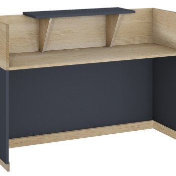 Γραφείο reception Art Maison Λατίνα - Natural Charcoal (180x70x110εκ)