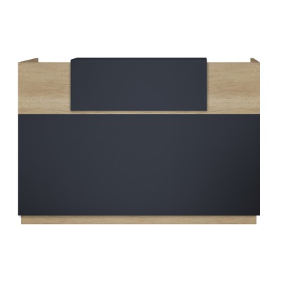 Γραφείο reception Art Maison Λατίνα - Natural Charcoal (180x70x110εκ)