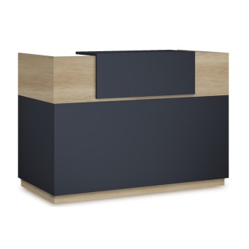 Γραφείο reception Art Maison Λατίνα - Natural Charcoal (180x70x110εκ)