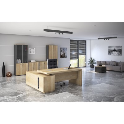 Γραφείο γωνιακό Art Maison Inglewood - Natural (200x170x75εκ.)