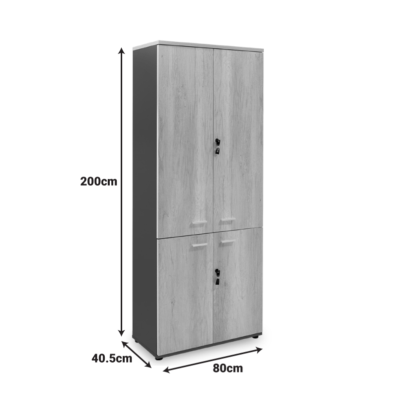 Nτουλάπα γραφείου Art Maison Carpi - Natural Charcoal (80x40,5x200εκ)