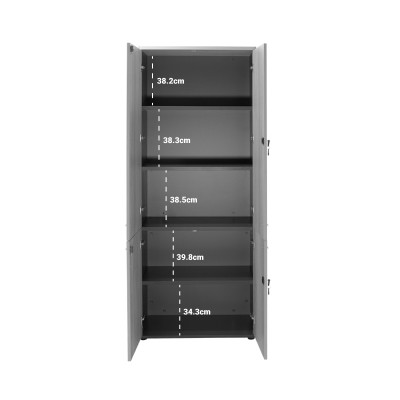 Nτουλάπα γραφείου Art Maison Carpi - Natural Charcoal (80x40,5x200εκ)