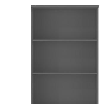 Βιβλιοθήκη γραφείου επαγγελματική Art Maison Palermo - Charcoal Walnut (80x40x200εκ.)