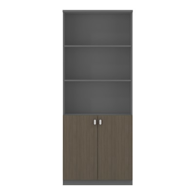 Βιβλιοθήκη γραφείου επαγγελματική Art Maison Palermo - Charcoal Walnut (80x40x200εκ.) Βιβλιοθήκη γραφείου επαγγελματική Art Maison Palermo - Charcoal Walnut (80x40x200εκ.)