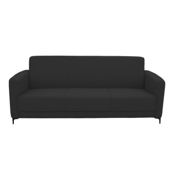 Καναπές τριθέσιος Art Maison Kessie PU σε μαύρη απόχρωση 185x78x83εκ