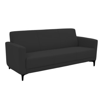 Καναπές τριθέσιος Art Maison Kessie PU σε μαύρη απόχρωση 185x78x83εκ