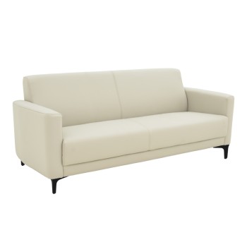 Καναπές τριθέσιος Art Maison Kessie PU σε μπεζ απόχρωση 185x82x81εκ