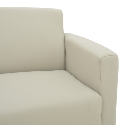 Καναπές διθέσιος Art Maison Kessie PU σε μπεζ απόχρωση 135x82x81εκ