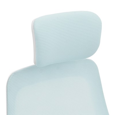 Καρέκλα γραφείου Art Maison Yuri mesh ύφασμα σιελ-σκελετός λευκό 58x60x107-117εκ