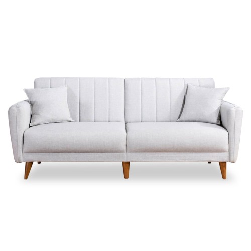 Καναπές κρεβάτι τριθέσιος Art Maison Serbia - Cream (202x80x85εκ)