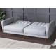 Καναπές κρεβάτι τριθέσιος Art Maison Serbia - Gray (202x80x85εκ)