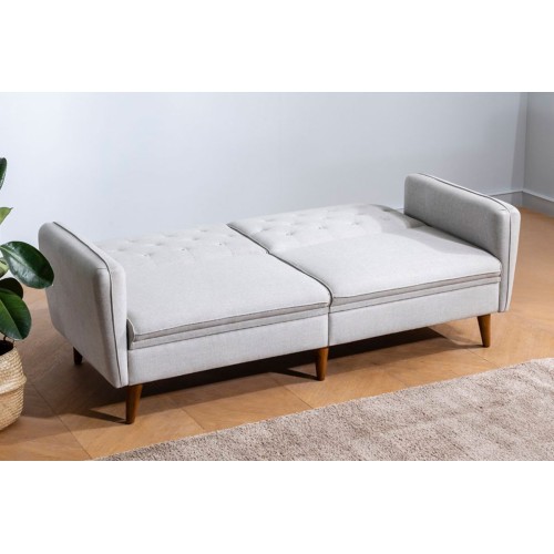 Καναπές κρεβάτι τριθέσιος Art Maison Serbia - Cream (202x80x85cm)