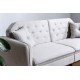 Καναπές κρεβάτι τριθέσιος Art Maison Serbia - Cream (202x80x85cm)