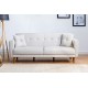 Καναπές κρεβάτι τριθέσιος Art Maison Serbia - Cream (205x80x85cm)