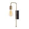 Φωτιστικό τοίχου Art Maison San Pietro - Gold Black (22x6x42εκ.)