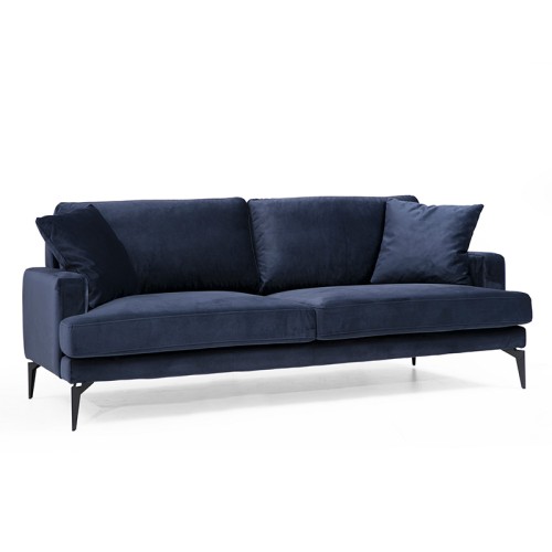 Καναπές Τριθέσιος Art Maison Austria - Blue Black (205x88x90εκ)