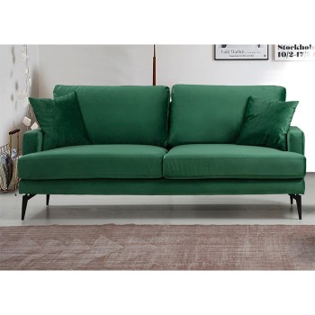 Καναπές Διθέσιος Art Maison Austria - Green Black (175x90x88εκ)