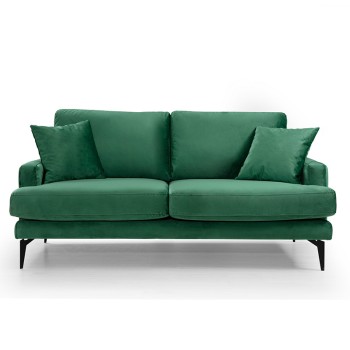 Καναπές Διθέσιος Art Maison Austria - Green Black (175x90x88εκ)