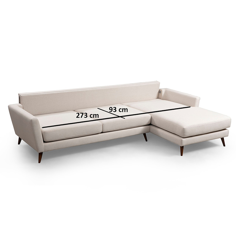 Γωνιακός καναπές κρεβάτι αριστερή γωνία Art Maison Rotterdam - Beige Walnut (303x168x85εκ) Γωνιακός καναπές κρεβάτι αριστερή γωνία Art Maison Rotterdam - Beige Walnut (303x168x85εκ)