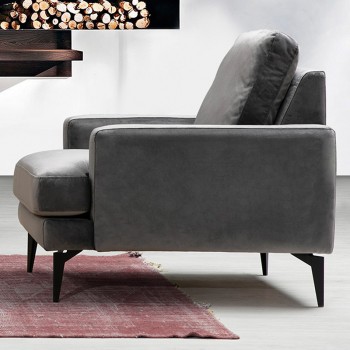 Πολυθρόνα Art Maison Austria - Charcoal Black (80x90x88εκ)