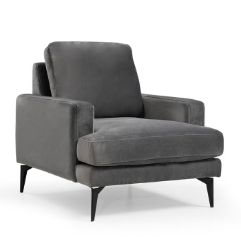 Πολυθρόνα Art Maison Austria - Charcoal Black (80x90x88εκ)