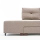 Γωνιακός καναπές αριστερή γωνία Art Maison Dubai - Cream Walnut (282x206x85εκ)