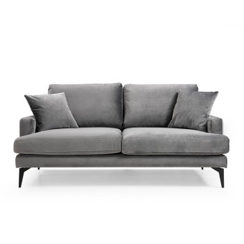 Καναπές Διθέσιος Art Maison Austria - Charcoal Black (175x88x90εκ)