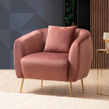 Πολυθρόνα Art Maison Berlin - Pink (70x82x82εκ)