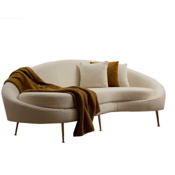 Καναπές Τριθέσιος Art Maison Berlin - Cream (255x120x85εκ)